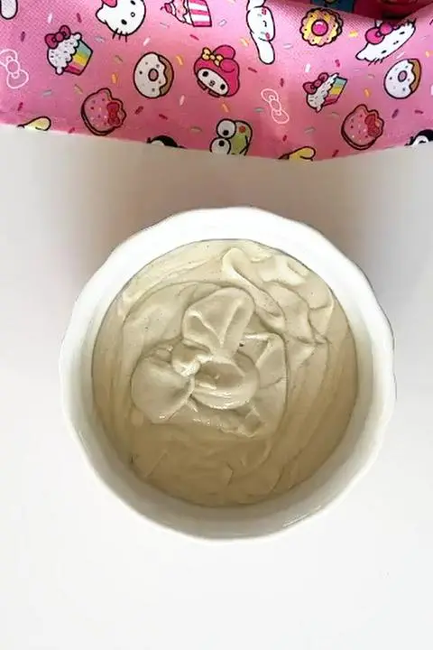 cheesecake batter in a bowl.