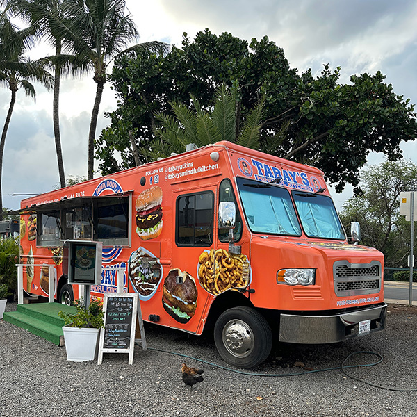Tabay’s Mindful Kitchen food truck in Kahului in Maui.