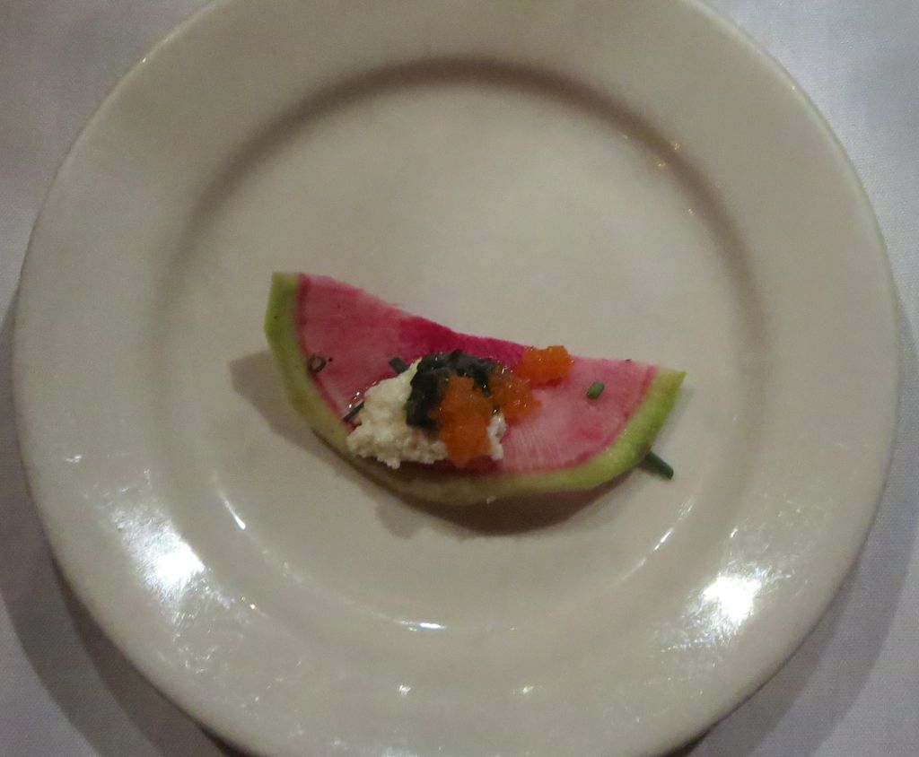 watermelon radish appetizer