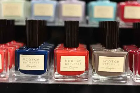 Scotch Naturals nail polish display