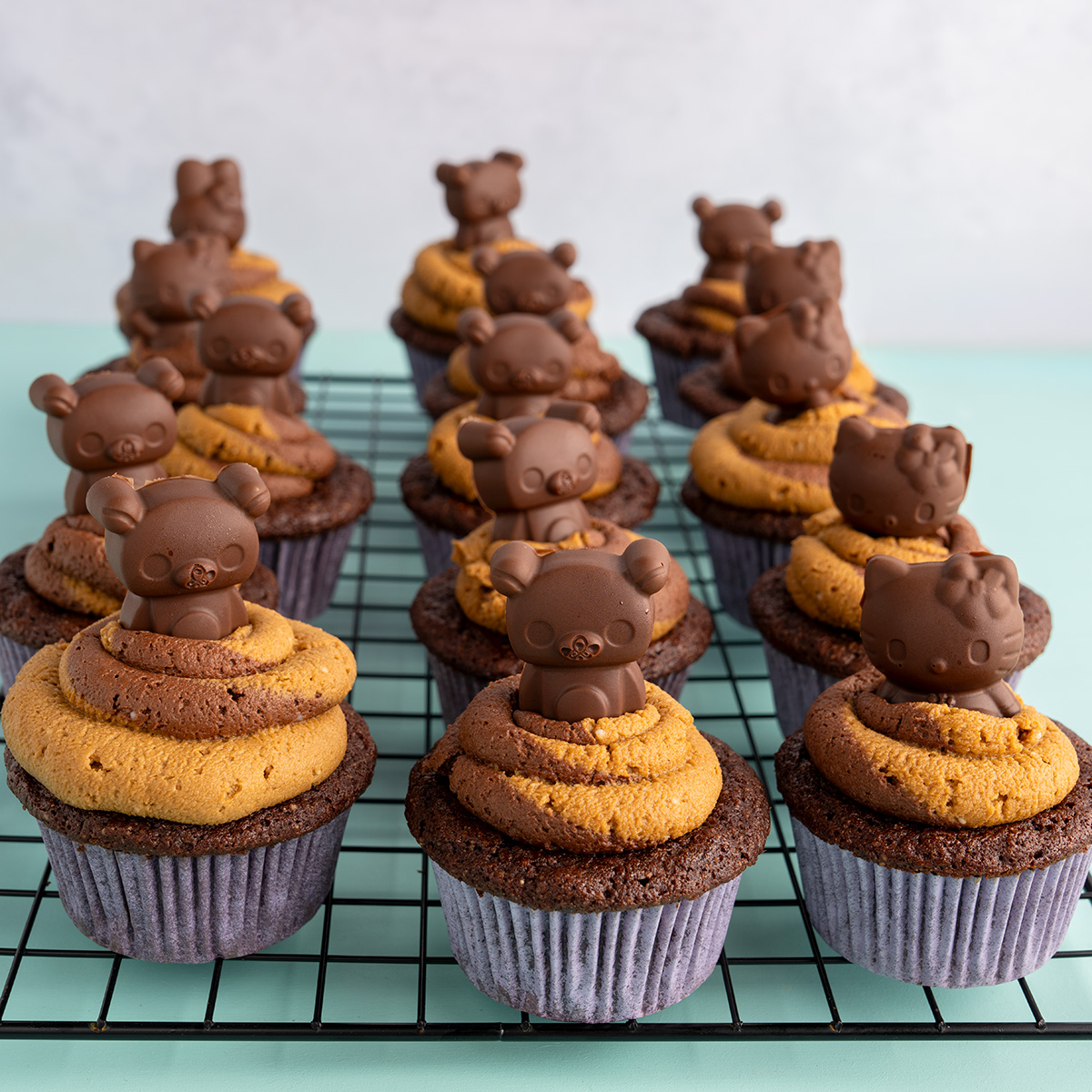 chocolate peanut butter cup cupcakes.