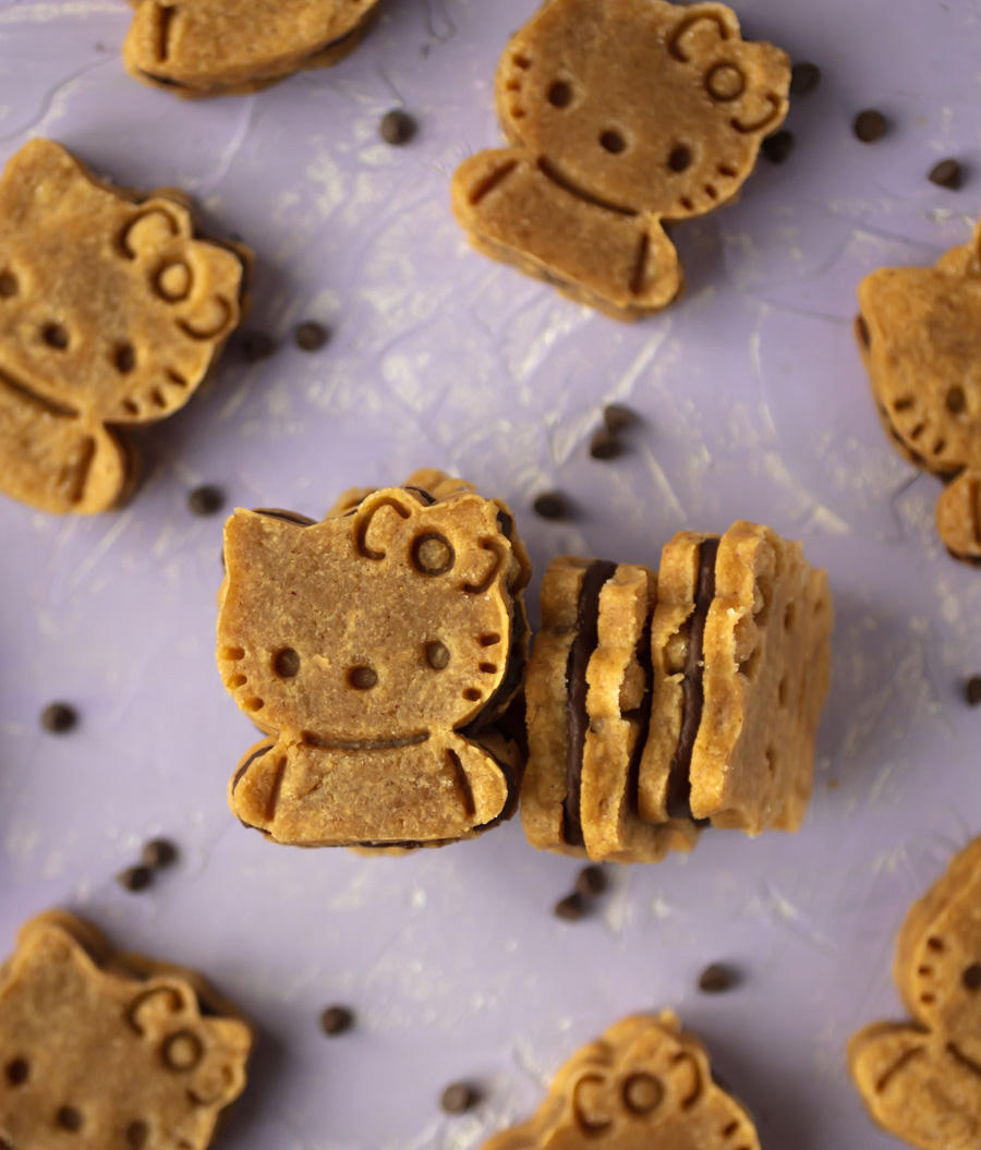 vegan peanut butter sandwich cookies