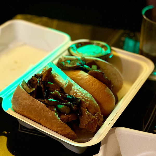 vegan french dip from Black Water in Portland.