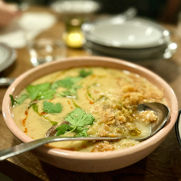 chanterelle chowder from Feral in Portland.