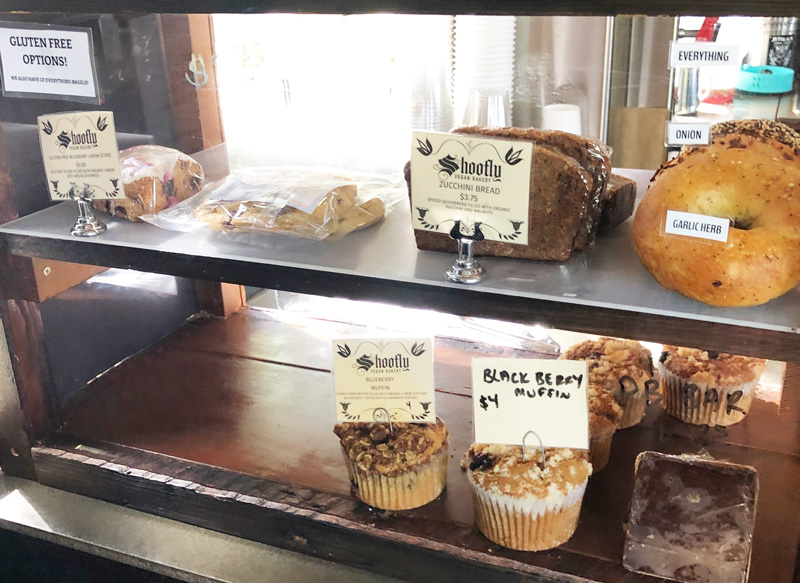vegan pastries at Jet Black Coffee in Portland