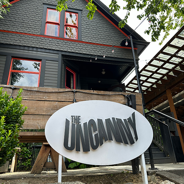 spooky vegan bar in Portland.