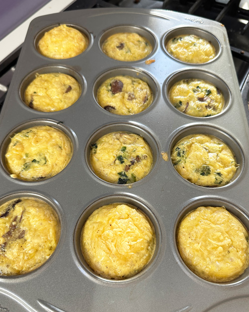 mini crustless quiche.