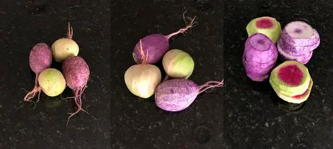step-by-step pic of radish prep