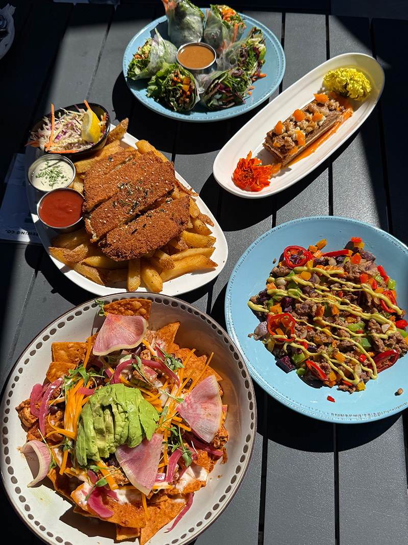 vegan food from Kairoa Brewing Company in San Diego.