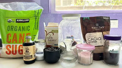 the ingredients I used to make these smores cookies.