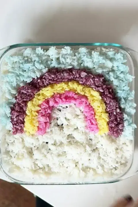 naturally colored blue rice sky 