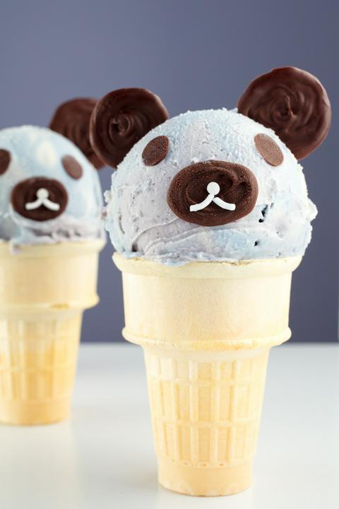 Vegan Rilakkuma Teddy Bear Ice Cream Cone