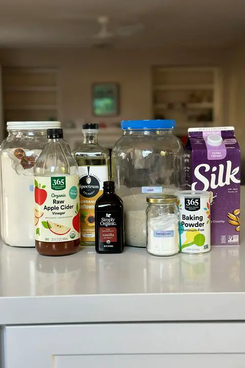 ingredients needed for vegan vanilla cake