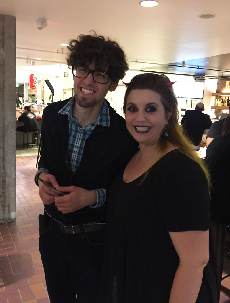 Peter and Tina at South Bay Vegan Drinks October 2015