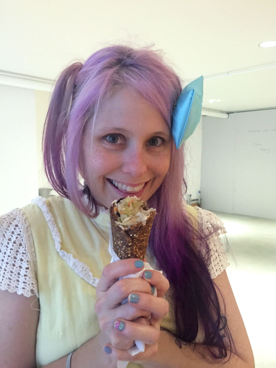 Vegan Dollhouse with a Raw Daddy&rsquo;s Reuben cone